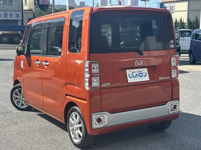 ダイハツ ウェイク X SA 沖縄県 2014(平26)年 5.3万km トニコオレンジメタリック (株)IDOMが運営する【じしゃロンコザ店】の自社ローン対象車両になります。こちらは現金ご利用時の価格です。自社ローンご希望の方は別途その旨お申付け下さい。/・本土仕入/・純正ナビ/・Bluetooth接続/・TV/・DVD再生/・バックカメラ/・片側パワースライドドア/・ETC/・スマートキー/・プッシュスタート/・前後ドライブレコーダー/・シートヒーター/・純正アルミホイール