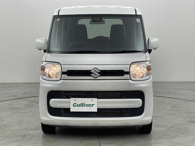 スズキ スペーシア HYBRID G 福岡県 2020(令2)年 3.1万km ピュアホワイトP 純正ナビ（ＢＴ，フルセグＴＶ）　/全方位カメラ　/スズキセーフティサポート　/衝突被害軽減ブレーキ　/レーンキープ　/横滑り防止装置　/アイドリングストップ　/アクセル踏み間違い防止　/ＨＵＤ　/ステアリングリモコン