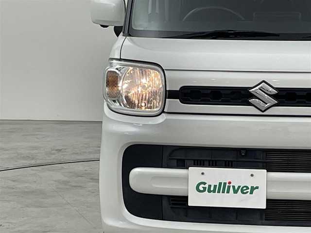 スズキ スペーシア HYBRID G 福岡県 2020(令2)年 3.1万km ピュアホワイトP 純正ナビ（ＢＴ，フルセグＴＶ）　/全方位カメラ　/スズキセーフティサポート　/衝突被害軽減ブレーキ　/レーンキープ　/横滑り防止装置　/アイドリングストップ　/アクセル踏み間違い防止　/ＨＵＤ　/ステアリングリモコン