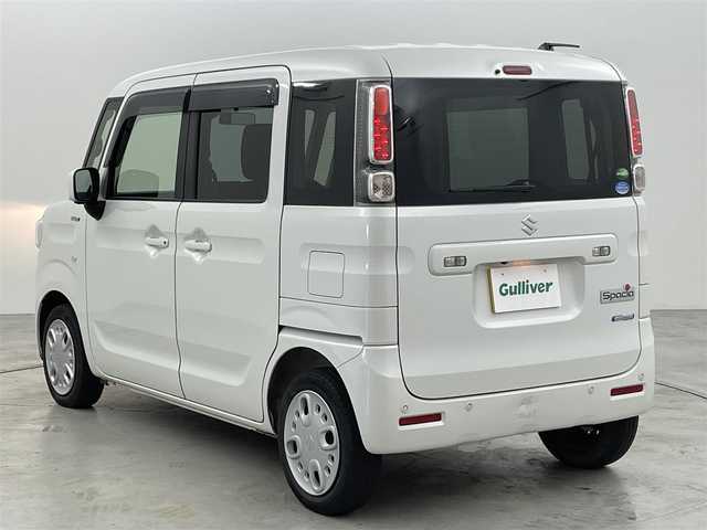 スズキ スペーシア HYBRID G 福岡県 2020(令2)年 3.1万km ピュアホワイトP 純正ナビ（ＢＴ，フルセグＴＶ）　/全方位カメラ　/スズキセーフティサポート　/衝突被害軽減ブレーキ　/レーンキープ　/横滑り防止装置　/アイドリングストップ　/アクセル踏み間違い防止　/ＨＵＤ　/ステアリングリモコン
