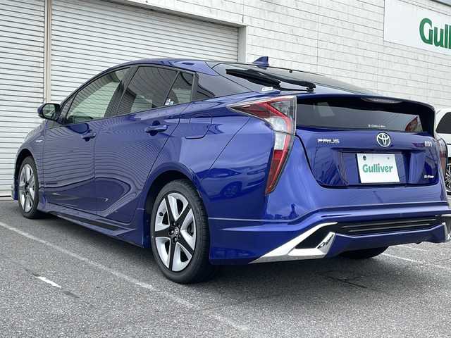 トヨタ プリウス S ツーリングセレクション 新潟県 2016(平28)年 3.2万km ダークブルーマイカM モデリスタフルエアロ/9インチ純正ナビ/フルセグテレビ/前後ドラレコ/レーンキープアシスト/バックカメラ/クルーズコントロール(追従機能有り)/プッシュスタート/ETC/フォグランプ/純正17インチアルミホイール/ウィンカーミラー