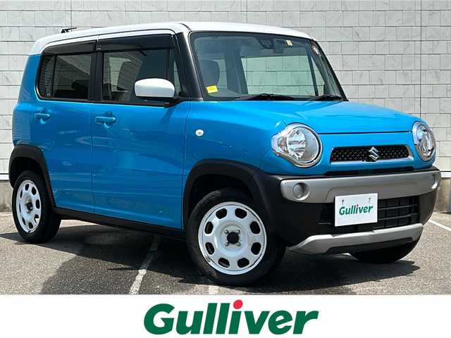 スズキ ハスラー G 新潟県 2018(平30)年 5.2万km サマーブルーM 社外ナビ/（Bluetooth、フルセグ、CD/DVD、AM/FM）/シートヒーターDN席/ドライブレコーダー（コムテック：DC-DR41）/アイドリングストップ/衝突軽減/横滑り防止/プッシュスタート/スマートキー