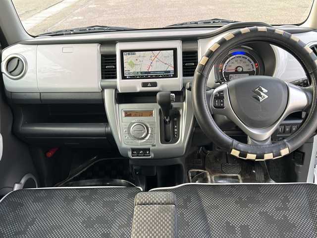 スズキ ハスラー X ターボ 秋田県 2017(平29)年 5.6万km ピュアホワイトP ワンオーナー/社外SDナビ/Bluetooth/CD/DVD/4WD/純正15インチアルミホイール/ETC/スペアキー/エンジンスターター