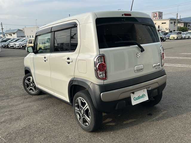 スズキ ハスラー X ターボ 秋田県 2017(平29)年 5.6万km ピュアホワイトP ワンオーナー/社外SDナビ/Bluetooth/CD/DVD/4WD/純正15インチアルミホイール/ETC/スペアキー/エンジンスターター