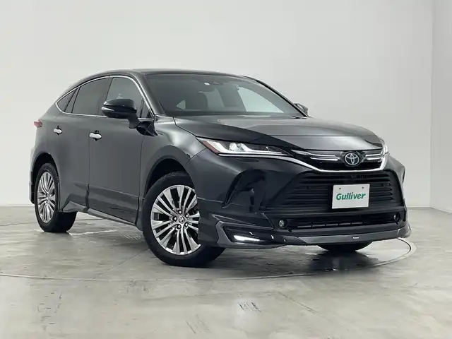 トヨタ ハリアー ハイブリッド Z レザーパッケージ 群馬県 2023(令5)年 1.3万km プレシャスブラックパール 純正１２．３型ナビ　調光パノラマルーフ　全周囲カメラ　モデリスタエアロ　衝突被害軽減ブレーキ　レーンアシスト　エアーシート／シートヒーター　デジタルインナーミラー　ＪＢＬ　ＥＴＣ２．０　ドラレコ　禁煙