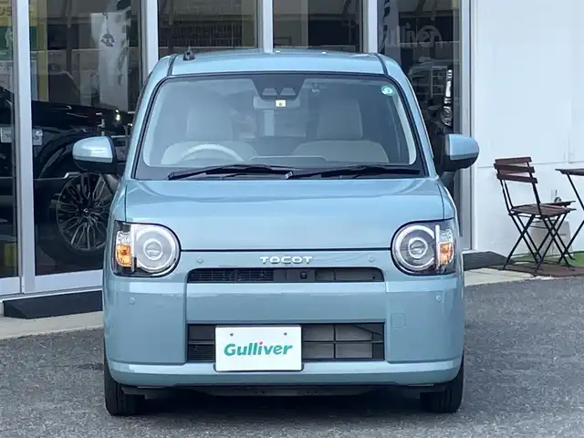 ダイハツ ミラ トコット G SA Ⅲ 山口県 2022(令4)年 0.1万km レイクブルーメタリック 新車ワンオーナー/純正メモリーナビ＆/フルセグTV＆全方位モニター/純正フロアマット/純正ドアバイザー/純正LEDヘッドライト/純正コーナーセンサー/スマートキー/エンジンプッシュスタート/オートライト/オートハイビーム/フロントシートヒーター