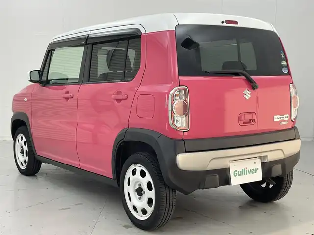 スズキ ハスラー G 茨城県 2016(平28)年 5.7万km キャンディピンクメタリック/ホワイト2トーンルーフ 社外ナビ/フルセグ/衝突被害軽減ブレーキ/シートヒーター/スマートキー/プッシュスタート