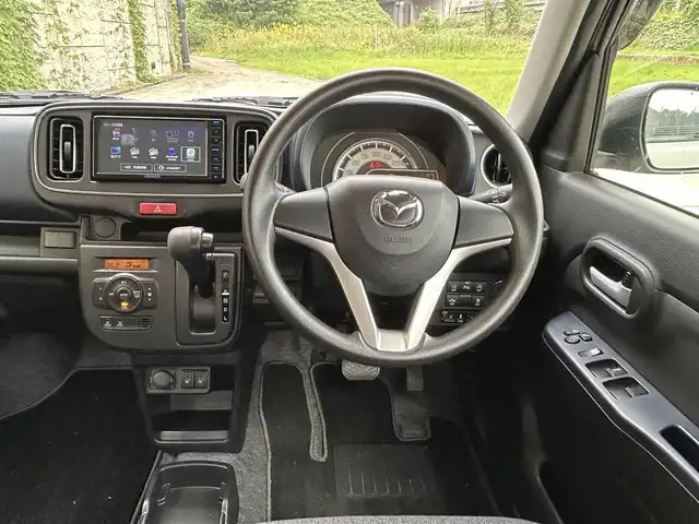 マツダ キャロル ハイブリッドGX 長崎県 2024(令6)年 0.5万km ベージュ ワンオーナー/社外メモリナビ/（CD/DVD/BT/フルセグ）/バックカメラ/衝突軽減ブレーキ/レーンアシスト/シートヒーター/ETC/前後ドライブレコーダー/オートライト/スマートキー/プッシュスタート/純正14インチAW/カラーコード：WBB　ソフトベージュメタリック