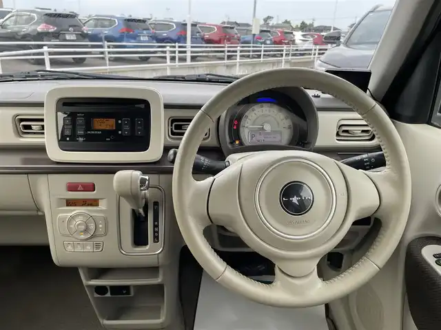 スズキ ラパン F リミテッド 石川県 2018(平30)年 6.7万km ノクターンブルーパール 純正オーディオ/スマートキー/プッシュスタート/ETC/ベンチシート/純正アルミホイール/レーダーブレーキ/シートヒーター/保証書