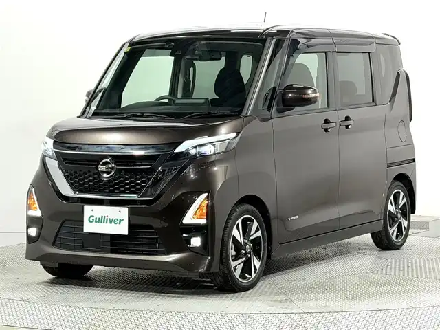 日産 ルークス HWS Gターボ プロパイロットED 大阪府 2020(令2)年 2.1万km アッシュブラウンM ProPILOT 純正9incナビTV 360カメラ 両側パワースライドドア レーダークルコン 衝突軽減ブレーキ レーンアシスト スマートキー プッシュスタート オートライト アイドリングストップ ドライブレコーダー ETC