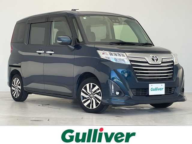 トヨタ ルーミー カスタムG 愛知県 2018(平30)年 6.2万km レーザーブルークリスタルシャイン 純正ナビ/両側パワースライドドア/クルーズコントロール/シートヒーター/コーナーセンサー/純正アルミホイール/LEDヘッドライト/オートマチックハイビーム/ドライブレコーダー/ETC/衝突軽減システム/フルセグ/CD DVD/Bluetooth/スマートキー/プッシュスタート