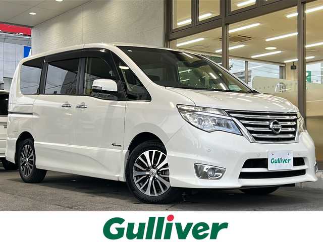 日産 セレナ ハイウェイS S HV Aセーフ 岐阜県 2015(平27)年 3.1万km ブリリアントホワイトパール /登録時30862km//ワンオーナー//純正8インチSDナビ/(iPod/SD/FM/AM/フルセグTV/USB/BT/CD/DVD)//アドバンスドセーフティパッケージ/(アラウンドビューモニター)/(ディスプレイ付自動防眩式ルームミラー)/(踏み間違い衝突防止アシスト)/(フロント&バックソナー)/(ふらつき警報)//メーカーセットOP/(ワンタッチオートスライドドア＜助手席側＞)/(16インチアルミホイール)//クルーズコントロール//純正ドアバイザー//純正フロアマット//LEDヘッドライト//前方ドライブレコーダー//ETC//スペアキー×1