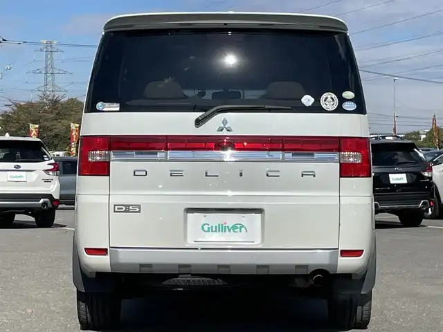 三菱 デリカＤ：５ G－Navi package 道央・札幌 2007(平19)年 13.6万km ウォームホワイトパール ４WD/純正ディーラーOPナビ/AM/FM/CD/DVD/ASC/クルーズコントロール/バック/サイドカメラ/ビルトインETC/全方位ドライブレコーダー/片側パワースライドドア/革巻きステアリング/ステアリングリモコン/パドルシフト/スマートキー/キーレスエントリー/HIDヘッドライト/オートライト/フォグランプ/電動格納ミラー/ウィンカーミラー/純正フロアマット/ドアバイザー/スペアキー