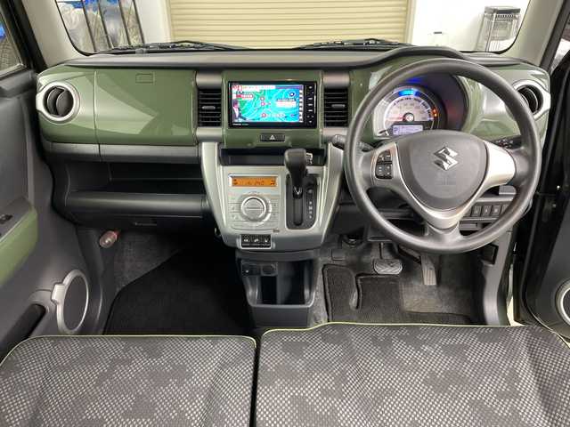 スズキ ハスラー G ターボ 道央・札幌 2019(令1)年 5.8万km クールカーキパールメタリック/ホワイト2トーンルーフ ・4WD/・デュアルカメラブレーキサポート/・衝突軽減ブレーキ/・グリップコントロール/・社外SDナビ　フルセグ/CD/DVD/BT/SD/・社外エンジンスターター/・シートヒーター/・ヒルディセントコントロール/・レーンキープアシスト/・横滑り防止装置/・ステアリングスイッチ/・電動格納ミラー/・ヘッドライトレベライザー/・純正フロアマット/・スマートキー/スペアキー/・取説/保証書