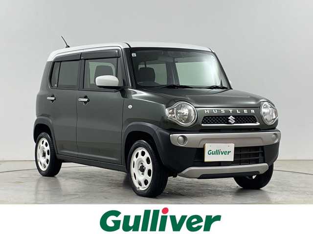 スズキ ハスラー G ターボ 道央・札幌 2019(令1)年 5.8万km クールカーキパールメタリック/ホワイト2トーンルーフ ・4WD/・デュアルカメラブレーキサポート/・衝突軽減ブレーキ/・グリップコントロール/・社外SDナビ　フルセグ/CD/DVD/BT/SD/・社外エンジンスターター/・シートヒーター/・ヒルディセントコントロール/・レーンキープアシスト/・横滑り防止装置/・ステアリングスイッチ/・電動格納ミラー/・ヘッドライトレベライザー/・純正フロアマット/・スマートキー/スペアキー/・取説/保証書