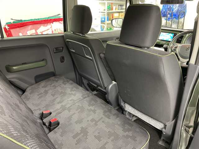 スズキ ハスラー G ターボ 道央・札幌 2019(令1)年 5.8万km クールカーキパールメタリック/ホワイト2トーンルーフ ・4WD/・デュアルカメラブレーキサポート/・衝突軽減ブレーキ/・グリップコントロール/・社外SDナビ　フルセグ/CD/DVD/BT/SD/・社外エンジンスターター/・シートヒーター/・ヒルディセントコントロール/・レーンキープアシスト/・横滑り防止装置/・ステアリングスイッチ/・電動格納ミラー/・ヘッドライトレベライザー/・純正フロアマット/・スマートキー/スペアキー/・取説/保証書