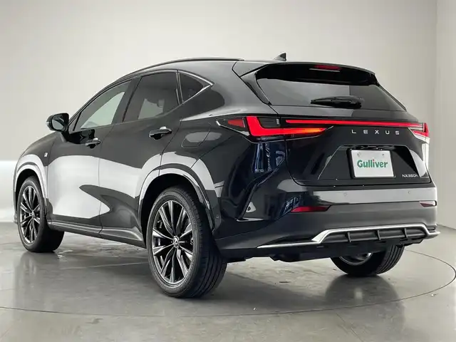 レクサス ＮＸ 350h Fスポーツ 愛知県 2021(令3)年 3万km グラファイトブラックガラスフレーク 純正１４型ナビ　パノラマルーフ　アドバンストパーク　黒革　ＨＵＤ　全方位カメラ　ワイヤレス充電　ＥＴＣ２．０　電動リヤゲート　ＢＳＭ　ベンチレーション　シートヒーター　セーフティプラス　３眼ＬＥＤ