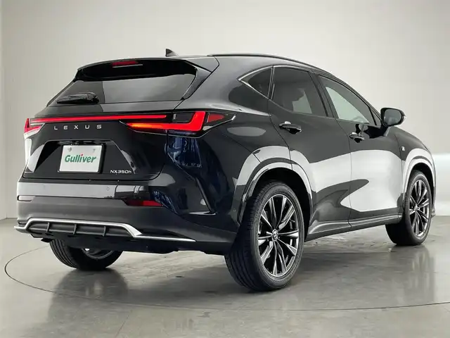 レクサス ＮＸ 350h Fスポーツ 愛知県 2021(令3)年 3万km グラファイトブラックガラスフレーク 純正１４型ナビ　パノラマルーフ　アドバンストパーク　黒革　ＨＵＤ　全方位カメラ　ワイヤレス充電　ＥＴＣ２．０　電動リヤゲート　ＢＳＭ　ベンチレーション　シートヒーター　セーフティプラス　３眼ＬＥＤ