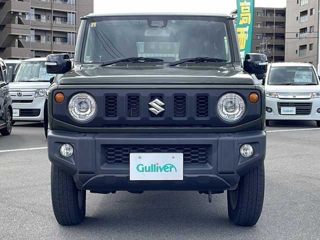 スズキ ジムニー XC 長野県 2018(平30)年 3.6万km ジャングルグリーン 禁煙車/社外7インチナビ/【CN-E300D】/（CD/ワンセグTV/Bluetooth）/セーフティーサポート/・デュアルセンサーブレーキサポート/・誤発進抑制機能/・車線逸脱警報機能/・ふらつき警報機能/・先行車発進お知らせ機能/・標識認識機能/・ハイビームアシスト/ビルトインETC/クルーズコントロール/革巻きステアリング/ステアリングスイッチ/前席シートヒーター/ドライブレコーダー/LEDヘッドライト/フォグランプ/オートライト/スマートキー/Pスタート/電動格納ミラー/純正16インチAW/純正フロアマット/純正ドアバイザー