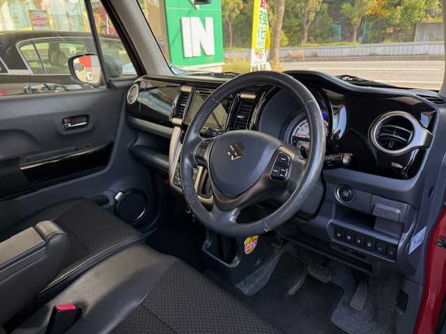 スズキ ハスラー Jスタイル Ⅱ ターボ 大阪府 2016(平28)年 4.5万km フェニックスレッドパール/ブルーイッシュブラックパール /禁煙車//ディーラーOPメモリナビ/・CD・DVD・FM・AM・BT・フルセグTV//全方位カメラ//ハーフレザーシート//前席シートヒーター//クルーズコントロール//デュアルカメラレーダーブレーキサポート//ステアリングスイッチ//パドルシフト//HIDヘッドライト//スマートキー//プッシュスタート//前後ドライブレコーダー//純正15インチアルミホイール//保証書//取扱説明書//スペアキー