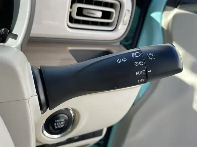 スズキ ラパン X 群馬県 2016(平28)年 5.9万km フレンチミントパールメタリック 衝突軽減ブレーキ/社外SDナビゲーション/（CD/DVD/SD/BT/フルセグTV）/ETC/D席シートヒーター/アイドリングストップ/LEDヘッドライト/オートライト/電格ミラー/純正フロアマット/純正14インチアルミホイール