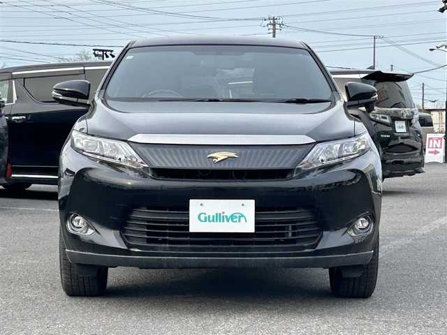 トヨタ ハリアー エレガンス 道央・札幌 2014(平26)年 7.9万km ブラック ４WD/ワンオーナー/寒冷地仕様/アルパインSDナビ/CD/DVD/BT/フルセグ/衝突被害軽減ブレーキ/横滑り防止装置/バックカメラ/ETC/ドライブレコーダー/ワイパーデアイサー/D席パワーシート/ハーフレザーシート/プッシュスタート/スマートキー/LEDヘッドライト/オートライト/電動格納ミラー/ウィンカーミラー/純正フロアマット/スペアキー