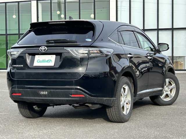 トヨタ ハリアー エレガンス 道央・札幌 2014(平26)年 7.9万km ブラック ４WD/ワンオーナー/寒冷地仕様/アルパインSDナビ/CD/DVD/BT/フルセグ/衝突被害軽減ブレーキ/横滑り防止装置/バックカメラ/ETC/ドライブレコーダー/ワイパーデアイサー/D席パワーシート/ハーフレザーシート/プッシュスタート/スマートキー/LEDヘッドライト/オートライト/電動格納ミラー/ウィンカーミラー/純正フロアマット/スペアキー