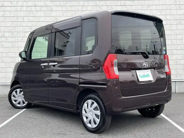 ダイハツ タント X LTD SA Ⅲ 栃木県 2018(平30)年 2.1万km プラムブラウンクリスタルマイカ 純正８型ナビ/フルセグTV/両側パワースライドドア/バックカメラ/ETC/ドライブレコーダー/スマートアシスト3/・衝突回避支援ブレーキ機能/・衝突警報機能/・アイドリングストップ機能/LEDヘッドランプ/オートライト/オートエアコン/シートヒーター（運転席）/純正14インチアルミホイールキャップ/キーフリーシステム/禁煙車