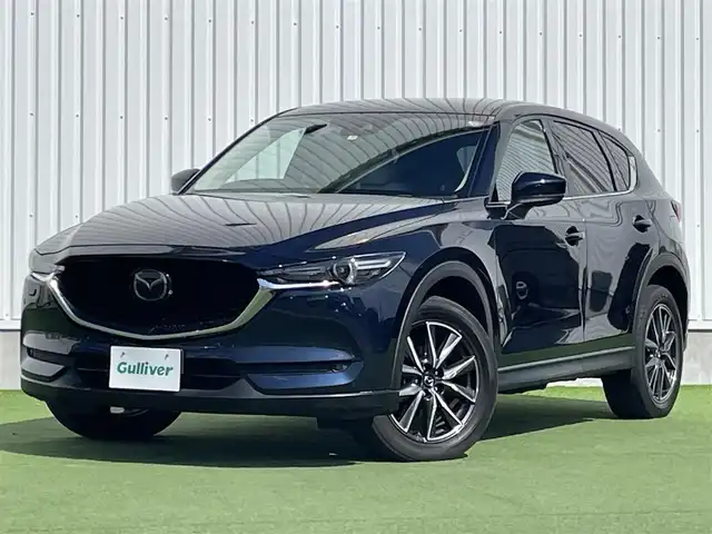 マツダ ＣＸ－５ XD Lパッケージ 香川県 2017(平29)年 4.3万km ディープクリスタルブルーマイカ 登録時走行距離：42684km/純正ディスプレイオーディオ/　CD DVD BT フルセグTV/バックカメラ/左前カメラ/アルパインフリップダウンモニター/衝突被害軽減装置/レーンキープアシスト/レーダークルーズコントロール/LEDヘッドライト/オートライト/フォグランプ/リアフォグ/パワーバックドア/ETC/ドライブレコーダー/MTモード付AT/電子パーキングブレーキ/ホワイトレザーシート/シートヒーター/パワーシート/シートメモリ/革巻きステアリング/ステアリングスイッチ/ステアリングヒーター/プッシュスタート/スマートキー