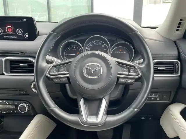 マツダ ＣＸ－５ XD Lパッケージ 香川県 2017(平29)年 4.3万km ディープクリスタルブルーマイカ 登録時走行距離：42684km/純正ディスプレイオーディオ/　CD DVD BT フルセグTV/バックカメラ/左前カメラ/アルパインフリップダウンモニター/衝突被害軽減装置/レーンキープアシスト/レーダークルーズコントロール/LEDヘッドライト/オートライト/フォグランプ/リアフォグ/パワーバックドア/ETC/ドライブレコーダー/MTモード付AT/電子パーキングブレーキ/ホワイトレザーシート/シートヒーター/パワーシート/シートメモリ/革巻きステアリング/ステアリングスイッチ/ステアリングヒーター/プッシュスタート/スマートキー