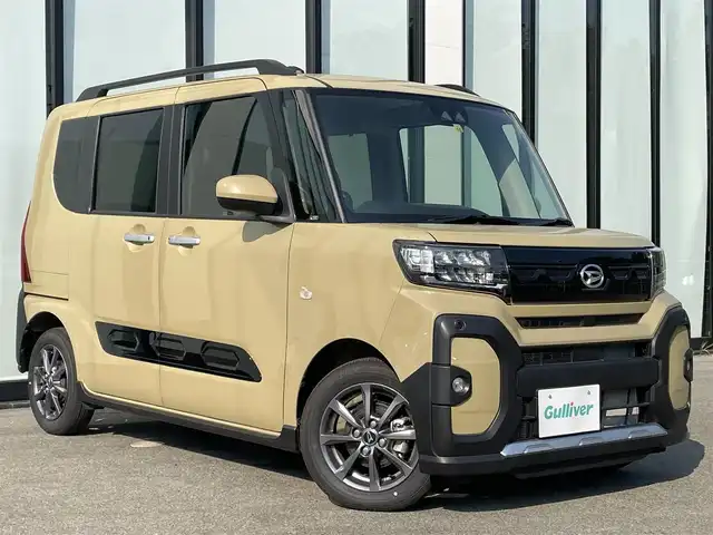 ダイハツ タント ファンクロス 大阪府 2022(令4)年 0.1万km サンドベージュメタリック 走行距離362km/純正９インチディプレイオーディオ　/ＥＴＣ　/バックカメラ　/両側パワースライドドア　/フルセグＴＶ　/純正フロアマット　/純正１４インチアルミホイール　/シートヒーター　/ＬＥＤヘッドライト　/スマートアシスト