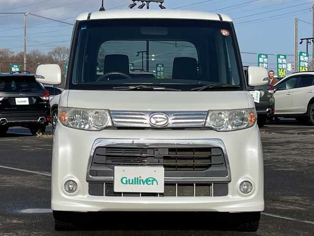 ダイハツ タント カスタム L 道央・札幌 2012(平24)年 7.8万km パールホワイトⅢ ４WD/ワンオーナー/純正SDナビ/AM/FM/BT/SD/CD/DVD/フルセグ/ETC/アイドリングストップ/片側スライドドア/スマートキー/キセノンヘッドライト/フォグランプ/電動格納ミラー/ウィンカーミラー/純正フロアマット/ドアバイザー/スペアキー/純正AW付夏タイヤ積込/155/65/R14/2016年/山4mm