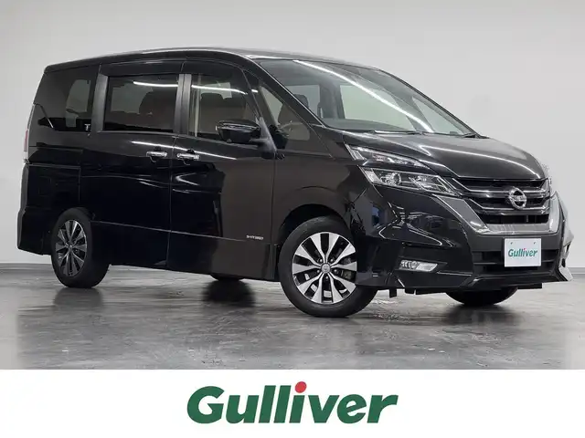 日産 セレナ ハイウェイスターVセレクションⅡ 三重県 2018(平30)年 1.9万km ダイヤモンドブラック S-HYBRID/FF/インパネCVT/純正 9インチナビ MM518D-L/（iPod/SD/FM/AM/TV/USB/Bluetooth/CD/DVD/Blu-ray/MUSIC STOCKER/HDMI/ドラレコ/AUX）/・純正 11インチ 後席モニター/インテリジェント アラウンドビューモニター（移動物検知機能付）*1/両側 ハンズフリーオートスライドドア/ドライブレコーダー 前方/ビルトイン ETC/安全/【OP】セーフティパックA/・踏み間違い衝突防止アシスト*/・インテリジェント パーキングアシスト*/・標識検知機能*/・インテリジェント DA（ふらつき警報）*/・フロント & バックソナー*/・LDW（車線逸脱警報）/・エマージェンシーブレーキ/装備/・定速クルーズコントロール/・前後 オートエアコン/・オートライト/・LEDヘッドライト/・フロントフォグライト/・ハイビームアシスト/・ヒーター付ドアミラー*1/・ステアリングスイッチ*1/・純正16inAW/・プッシュスタート/・保/取/ナビ取/・スマートキーx2/など/*1…セーフティパックAの装備