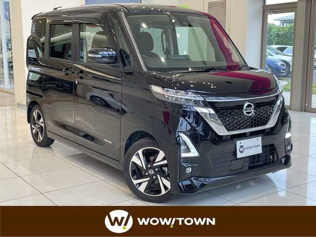 日産 ルークス ハイウェイスター Gターボ 埼玉県 2022(令4)年 2.9万km ブラック 純正9インチメモリナビ/　　BT/フルセグ/アラウンドビューモニター/左側パワースライドドア/LEDオートライト/純正15インチアルミホイール/ステアリングスイッチ/アイドリングストップ/純正ETC/禁煙車