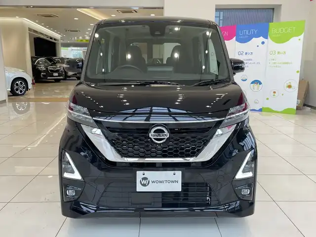 日産 ルークス ハイウェイスター Gターボ 埼玉県 2022(令4)年 2.9万km ブラック 純正9インチメモリナビ/　　BT/フルセグ/アラウンドビューモニター/左側パワースライドドア/LEDオートライト/純正15インチアルミホイール/ステアリングスイッチ/アイドリングストップ/純正ETC/禁煙車