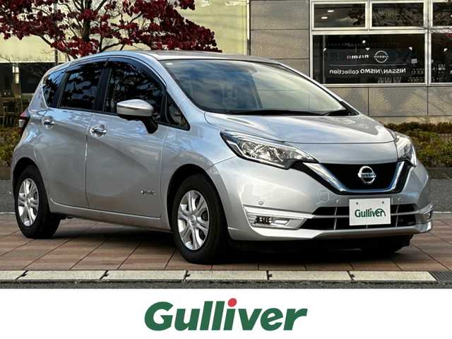 日産 ノート e－パワー X 福島県 2016(平28)年 3.6万km ブリリアントシルバー 純正ナビゲーション/型番：MM316D-W/【CD/SD/BT/TV】/アラウンドビューモニター/ETC/ドライブレコーダー/衝突被害軽減ブレーキ/レーンキープアシスト/アイドリングストップ/LEDオートライト/純正フロアマット/純正ドアバイザー