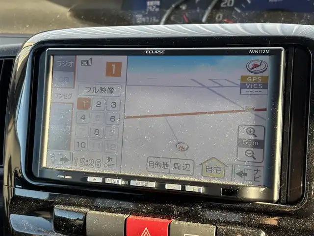 ダイハツ タント Gスペシャル 滋賀県 2013(平25)年 10.5万km ブラックマイカメタリック 社外SDナビ/(地デジTV CD)/オートエアコン/スマートキー/片側パワースライドドア/アイドリングストップ/電動格納ミラー/ウインカーミラー/ドアバイザー/純正フロアマット