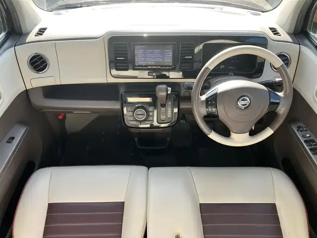 日産 モコ ドルチェX 静岡県 2015(平27)年 4.9万km アーバンブラウン エンジンスタートボタン/パワーウィンドウ/パワーステアリング/取扱説明書/アイドリングストップ/スマートキー/オートエアコン/ETC/純正ナビ/純正フロアマット/純正アルミホイール/合皮シート/ABS/盗難防止装置/オートライト/キセノン/Wエアバッグ/ナビ不良/前ナンバープレート台座ワレ