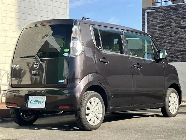 日産 モコ ドルチェX 静岡県 2015(平27)年 4.9万km アーバンブラウン エンジンスタートボタン/パワーウィンドウ/パワーステアリング/取扱説明書/アイドリングストップ/スマートキー/オートエアコン/ETC/純正ナビ/純正フロアマット/純正アルミホイール/合皮シート/ABS/盗難防止装置/オートライト/キセノン/Wエアバッグ/ナビ不良/前ナンバープレート台座ワレ