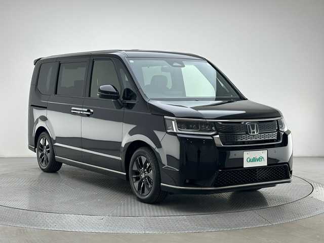 ホンダ ステップワゴン スパーダ eHEV 兵庫県 2025(令7)年 0.1千km クリスタルブラックパール 登録済未使用車/純正ナビ(CD/DVD/フルセグTV/Bluetooth）/バックカメラ/両側パワースライドドア/レーダークルーズコントロール/ハーフレザーシート/前後コーナーセンサー/電動リアゲート/衝突軽減システム/BSM/純正アルミホイール/LEDヘッドライト/オートライト/オートハイビーム