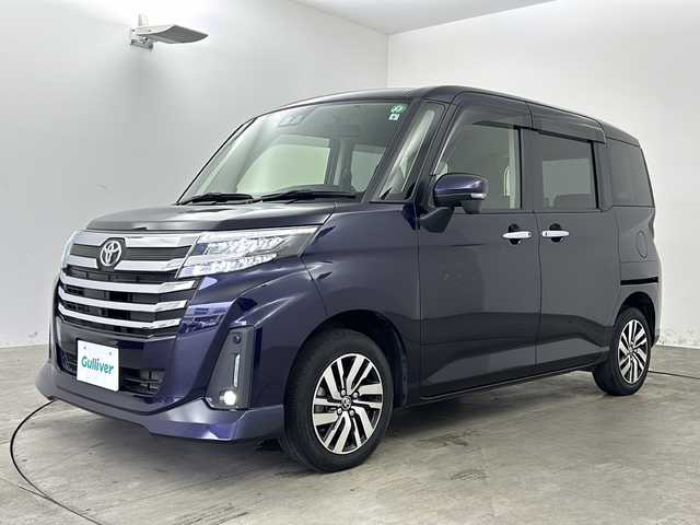 トヨタ ルーミー カスタムG 兵庫県 2021(令3)年 1.6万km クールバイオレットクリスタルシャイン ・ワンオーナー/・純正９型ディスプレイオーディオ（フルセグ/Bluetooth）/・全方位モニター/・アダプティブクルーズコントロール/・両側パワースライドドア/・前席シートヒーター/・クリアランスソナー/・先行者発進のお知らせ/・車線逸脱警報/・標識認識/・踏み間違え防止/・誤発信抑制機能/・LEDオートライト/・オートマチックハイビーム/・コーナーセンサー/・ビルトインETC/・シ－トヒーター/・ステアリングリモコン/・スマートキー/・プッシュスタート/・ドアバイザー