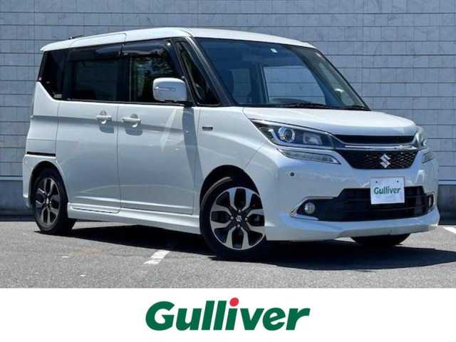 スズキ ソリオ バンディット HV MV 大阪府 2018(平30)年 4.1万km ピュアホワイトP ８インチナビ　/フルセグ　/Ｂｌｕｅｔｏｏｔｈ　/全方位カメラ　/両側パワースライドドア　/シートヒーター　/クルーズコントロール　/前後コーナーセンサー　/ＬＥＤヘッドライト　/ＥＴＣ　/マット　/バイザー/ドラレコ