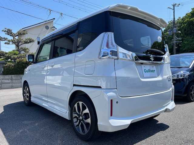 スズキ ソリオ バンディット HV MV 大阪府 2018(平30)年 4.1万km ピュアホワイトP ８インチナビ　/フルセグ　/Ｂｌｕｅｔｏｏｔｈ　/全方位カメラ　/両側パワースライドドア　/シートヒーター　/クルーズコントロール　/前後コーナーセンサー　/ＬＥＤヘッドライト　/ＥＴＣ　/マット　/バイザー/ドラレコ