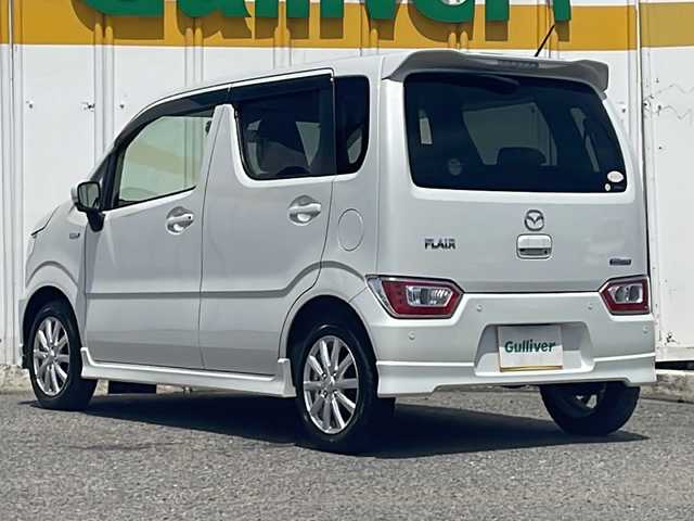 マツダ フレア ハイブリッドXS 鹿児島県 2021(令3)年 1.3万km ピュアホワイトP 外部検査実施済み/セーフティアシスト搭載/・車線逸脱警報システム（LDWS）/・AT誤発進抑制制御［前進時］/・AT誤発進抑制制御［後退時］/・ハイビームコントロールシステム（HBC）/・交通標識認識システム（TSR）/・360°ビューモニター/純正SDナビ/（DVD/フルセグTV/Bluetooth/USB）/前後ドライブレコーダー/D席シートヒーター/ヘッドアップディスプレイ(HUD)/横滑り防止機能/社外14インチアルミホイール/スマートキー/LEDヘッドライト/取扱説明書/保証書/ワンオーナー/スペアキー