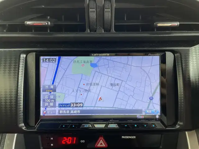トヨタ ８６ GT リミテッド 群馬県 2012(平24)年 5.8万km サテンホワイトパール 社外ナビ（AVIC-ZH99）/　フルセグTV/Bluetooth/MSV/FM/AM/ETC/シートヒーター /プッシュスタート/パドルシフト/フォグランプ/HIDヘッドライト/オートライト /防眩ルームミラー/純正17インチアルミホイール