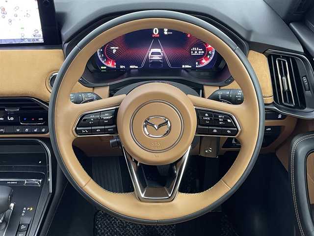 マツダ ＣＸ－６０ XD HV プレミアムスポーツ 埼玉県 2022(令4)年 0.4万km マシーングレープレミアムM パノラマサンルーフ　純正１２．３インチナビ　３６０度ビューモニター　茶ハーフレザー　ＢＳＭ　ＢＯＳＥ　前後ドラレコ　シートヒーター　ベンチレーション　メモリシート　ワイヤレス充電　ステアリングヒーター