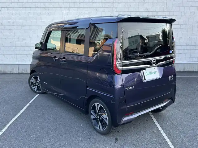 日産 ルークス HWS Gターボ プロパイロットED 静岡県 2020(令2)年 2.5万km アメジストパープル 純正9インチナビ/・フルセグTV/・Bluetooth接続/・DVD再生/・USB入力端子/プロパイロット/・先行車追従機能/・車線維持支援機能/・ナビリンク機能/追従クルコン/エマージェンシーブレーキ/アラウンドビューモニター/両側パワスラ/前後コーナーセンサー/プッシュスタート/スマートキー/スペアキー/電動パーキングブレーキ/オートブレーキホールド/ETC/ドラレコ/LEDオートライト・オートハイビーム