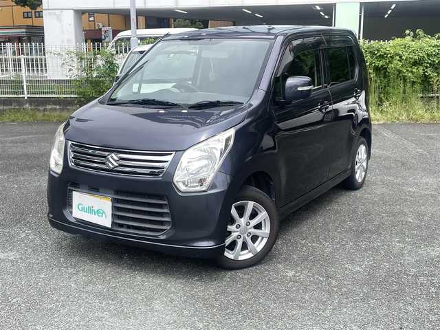 スズキ ワゴンＲ FX－LTD 熊本県 2013(平25)年 7.8万km ルナグレーパールメタリック プッシュスタート/社外ナビ/（CD・DVD・フルセグTV・BTオーディオ・SD）/純正14インチAW/ウィンカーミラー/純正フロアマット/純正ドアバイザー/新車保証書/取扱説明書/スマートスペアキー×1本