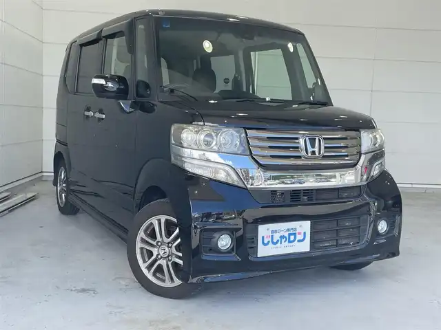 ホンダ Ｎ ＢＯＸ カスタム G Aパッケージ 沖縄県 2014(平26)年 6.6万km スマートブラック (株)IDOMが運営する【じしゃロンコザ店】の自社ローン専用車両になりますこちらは現金またはオートローンご利用時の価格です。自社ローンご希望の方は別途その旨お申付け下さい/純正ナビ　/フルセグＴＶ　/Ｂｌｕｅｔｏｏｔｈ接続　/ＣＤ／ＤＶＤ再生　/バックカメラ　/ＥＴＣ　/両側パワースライドドア　/衝突被害軽減ブレーキ　/プッシュスタート　/スマートキー　/オートライト