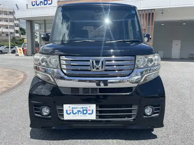 ホンダ Ｎ ＢＯＸ カスタム G Aパッケージ 沖縄県 2014(平26)年 6.6万km スマートブラック (株)IDOMが運営する【じしゃロンコザ店】の自社ローン専用車両になりますこちらは現金またはオートローンご利用時の価格です。自社ローンご希望の方は別途その旨お申付け下さい/純正ナビ　/フルセグＴＶ　/Ｂｌｕｅｔｏｏｔｈ接続　/ＣＤ／ＤＶＤ再生　/バックカメラ　/ＥＴＣ　/両側パワースライドドア　/衝突被害軽減ブレーキ　/プッシュスタート　/スマートキー　/オートライト